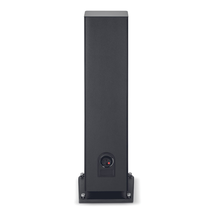 Focal Aria Evo X No. 4 Floorstanding Speakers,  Black High Gloss rear view, binding posts